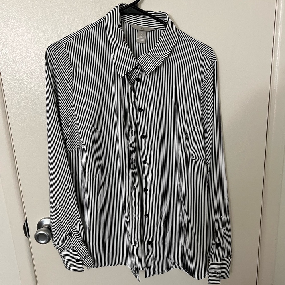 H&M stripped button down